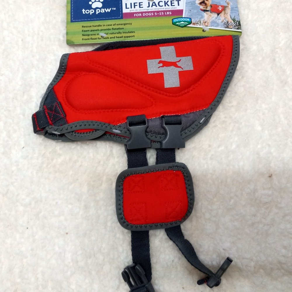 Top Paw Neoprene Life Jacket for dogs 5-15 lbs X small NWT